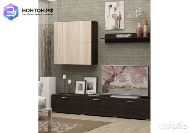 Центральная секция Киото венге / ясень шимо светлы