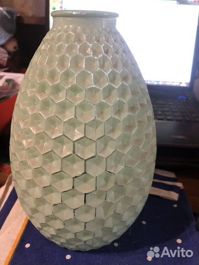 Люстра. Плафоны Ананас.ГДР. Стекло