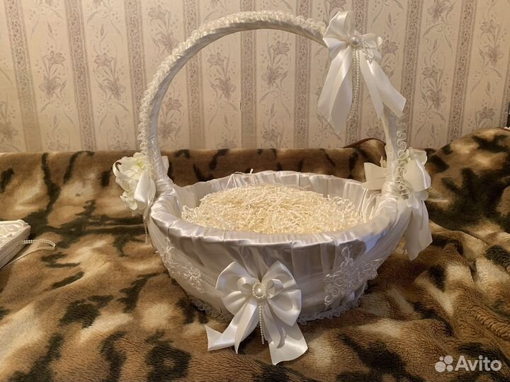 Свадебная корзина в подарок свадебная коробка