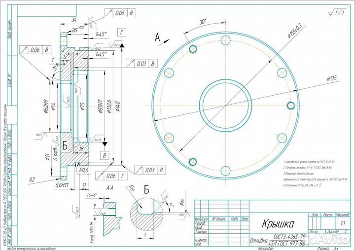 Чертежи, 3D модели в Компас, autocad, SolidWorks