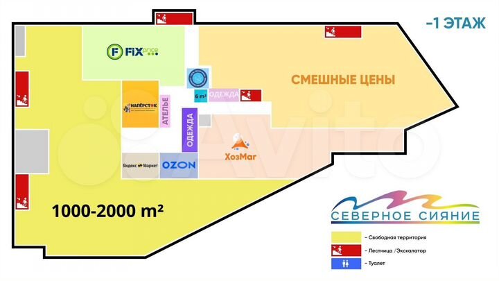 Место под остров в ТЦ в прикассе Fix Price