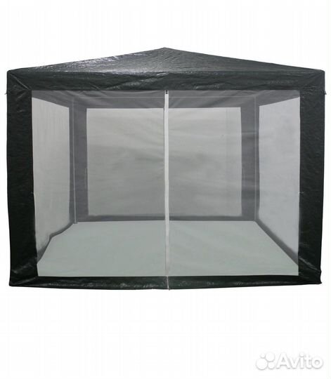 Шатер садовый 3х3 м зелёный, антимоскитная сетка