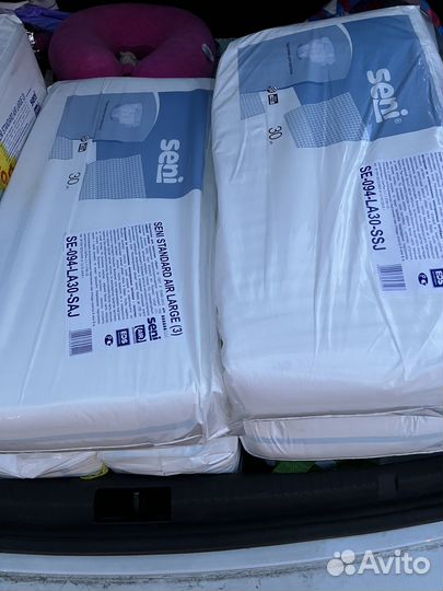 Подгузники памперсы, Tena M, Seni L, Deilee XL