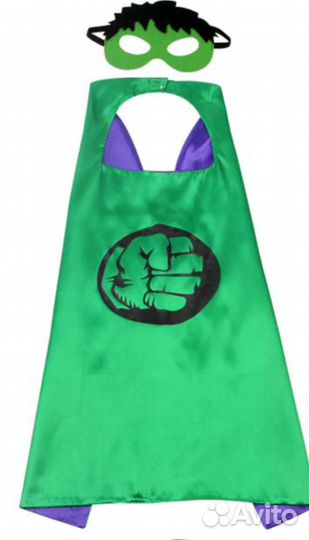 Костюм халк + перчатки + маска, новый