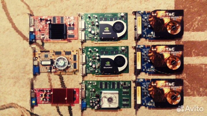 Видеокарты AGP, PCI-Express