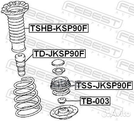 Опора переднего амортизатора tssjksp90F Febest