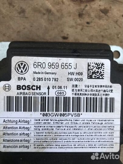 Блок SRS Airbag Volkswagen Polo 5 sedan