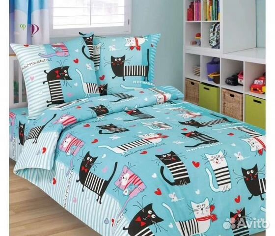 Белье постельное 1,5 сп, бязь 125 гр,хлопок 100