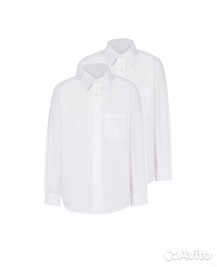 Рубашка школьная белая george 9-10 лет