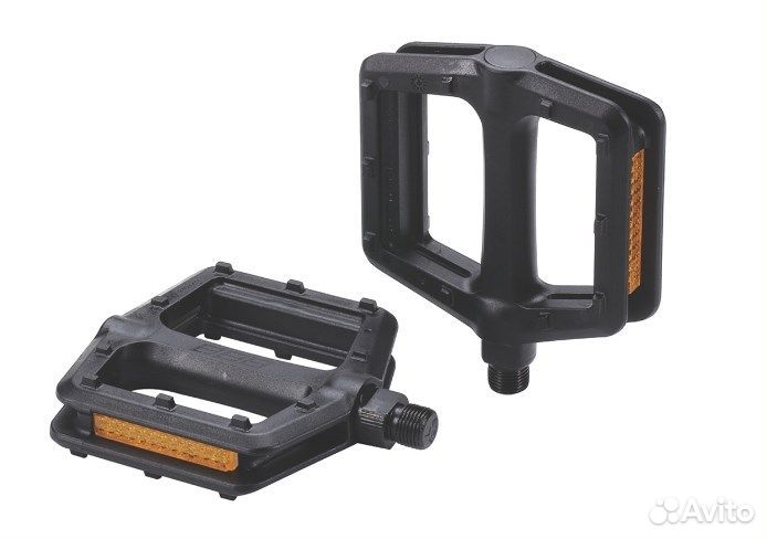 Педали для велосипеда чёрный пластик 