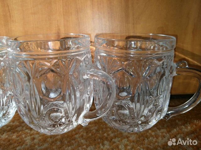 Кружка хрустальная и стеклянные