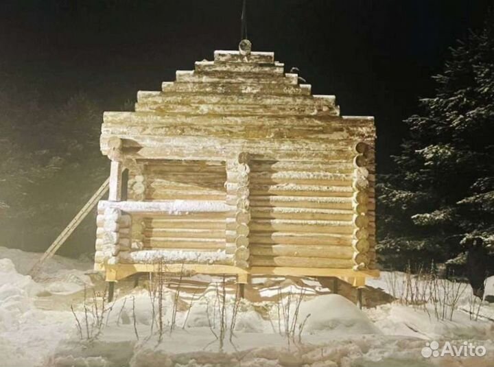 Сруб дома в чашу 6х8м, с Доставкой