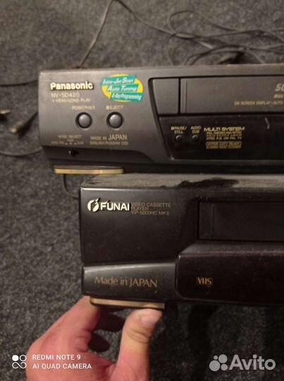 Видеомагнитофон panasonic и funaj