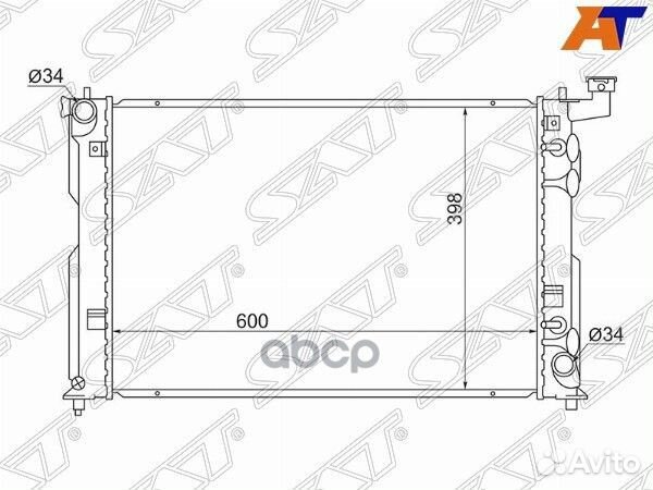 Радиатор Toyota Allion (T240) 01-07 / Caldina