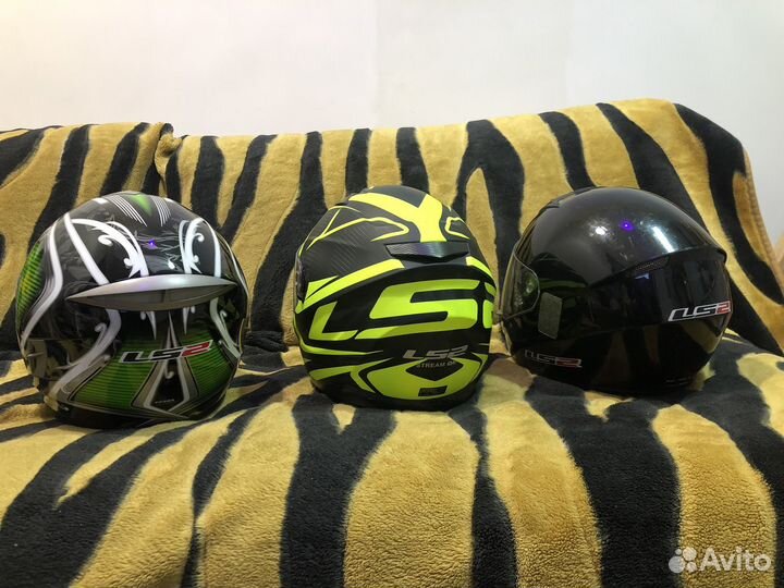 Мотоциклетный шлем ls2 с очками