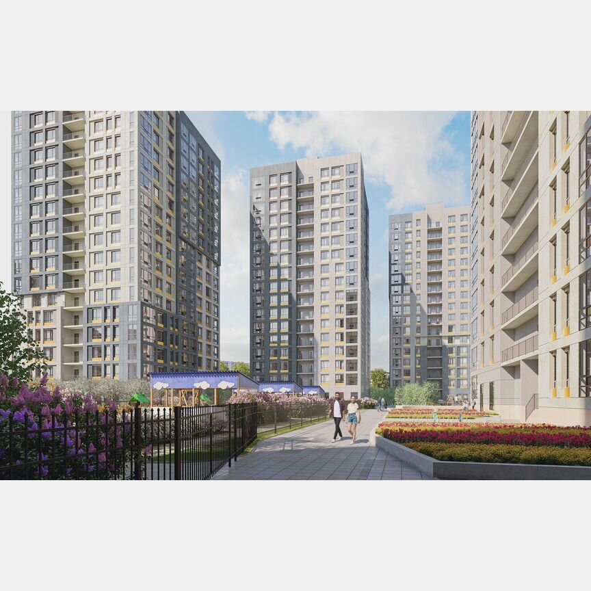 2-к. квартира, 64,3 м², 8/12 эт.