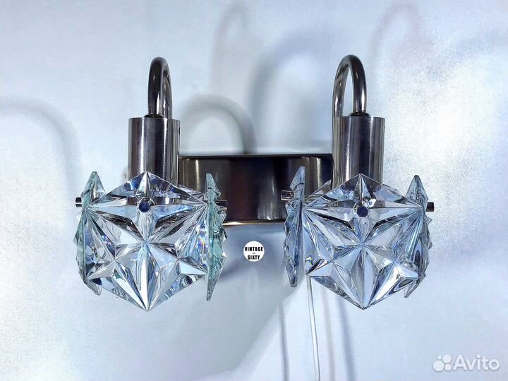 Светильник настенный бра хрусталь СССР