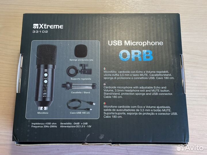 Профессиональный микрофон для стриминга и гейминга