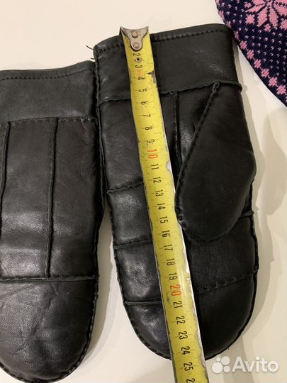 Рукавицы кожаные