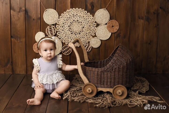 Фотосессия на 1-2 года (Крушение первого тортика)