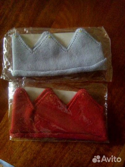 Новые. Мех. наушники и корона-шляпа