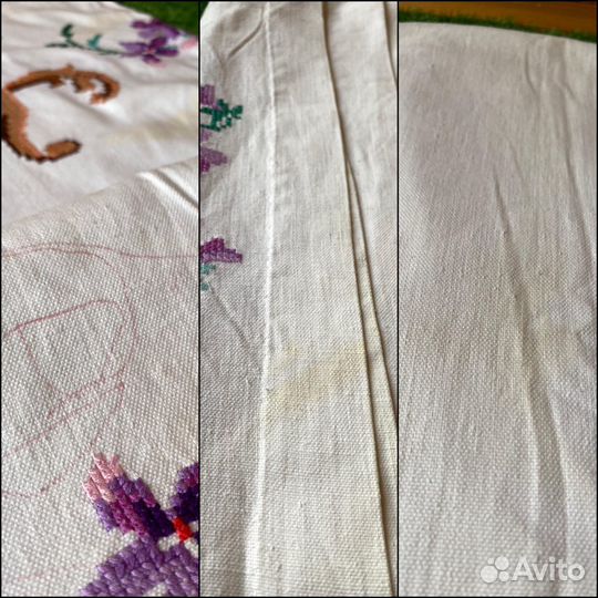 Скатерть старинная Вышивка 1949 год