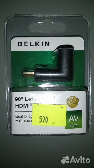 Переходники hdmi право и левоугловые, 3D, новые