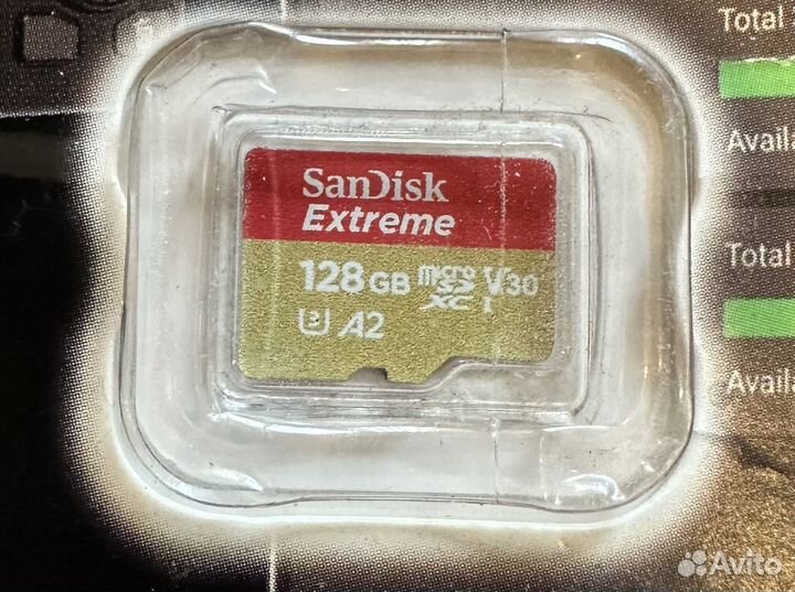 Карта памяти micro sd SanDisk Extreme 128Gb Новая