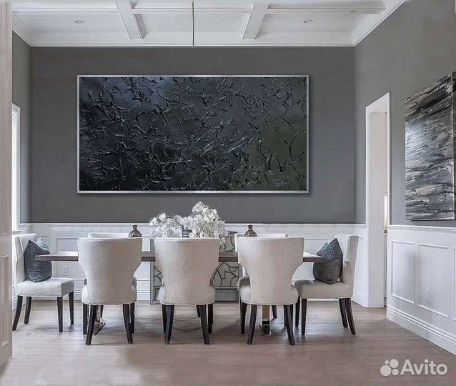 Большая картина маслом на холсте