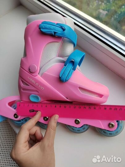 Коньки ледово - роликовые раздвижные 3 в 1 новые