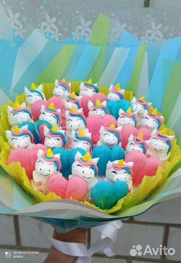 Маршмеллоу. Маршболлы. Букет из маршмеллоу