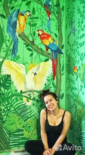 Роспись стен, фасадов, витрин, художник