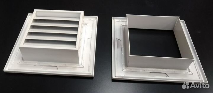 Решетка вентиляционная переточная рп 100*100 мм