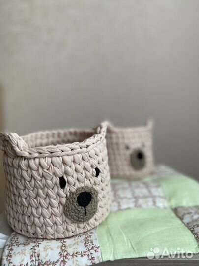 Корзина вязаная дл мелочей