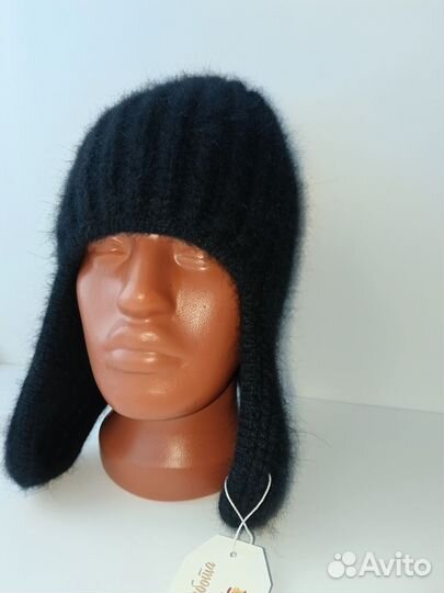 Шапка ушанка женская из пуха норки