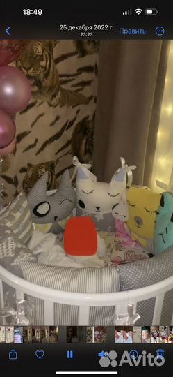 Бортики подушки в детскую кроватку