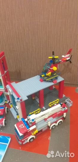 Конструктор аналог lego пожарная станция
