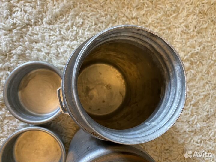 Бидоны на 2 литра из СССР алюминий