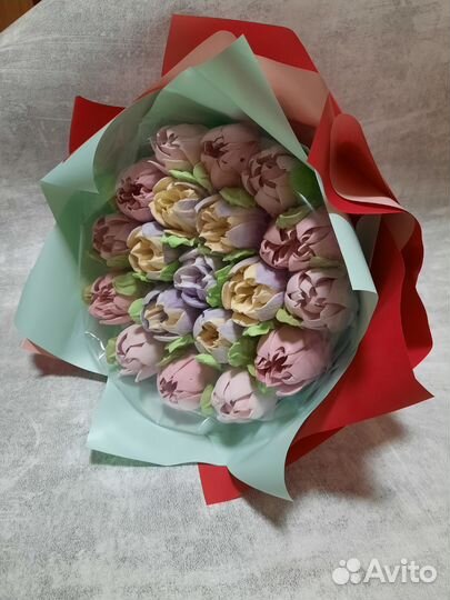 Сладкий букет из зефира