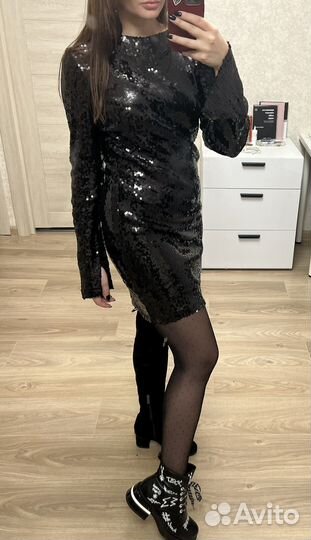 Платье вечернее с блестками