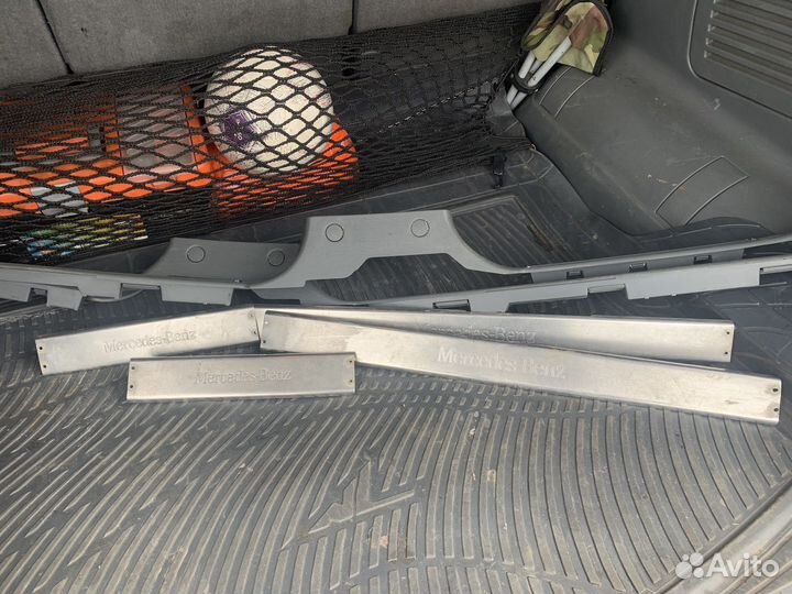Накладки на парог мерседес мл 320