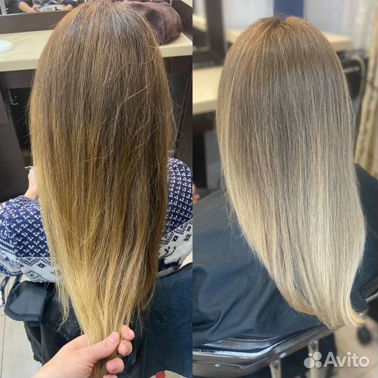 Окрашивание волос airtouch, шатуш