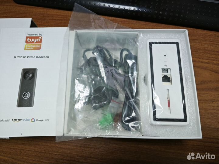 SMART Tuya HD видео дверной звонок PoE