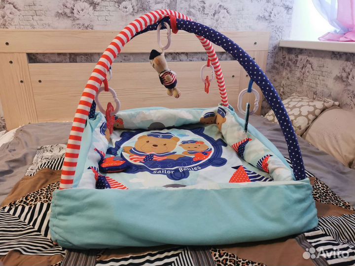 Развивающий коврик с бортиками