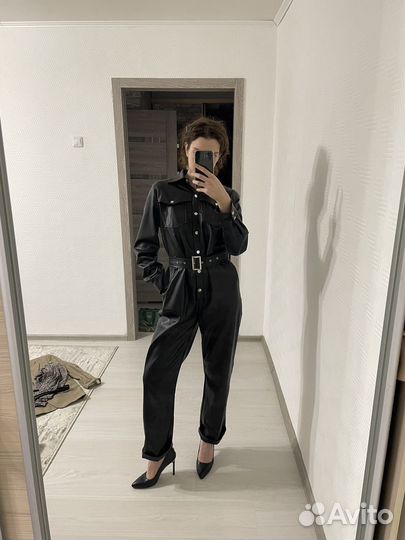 Комбинезон кожаный