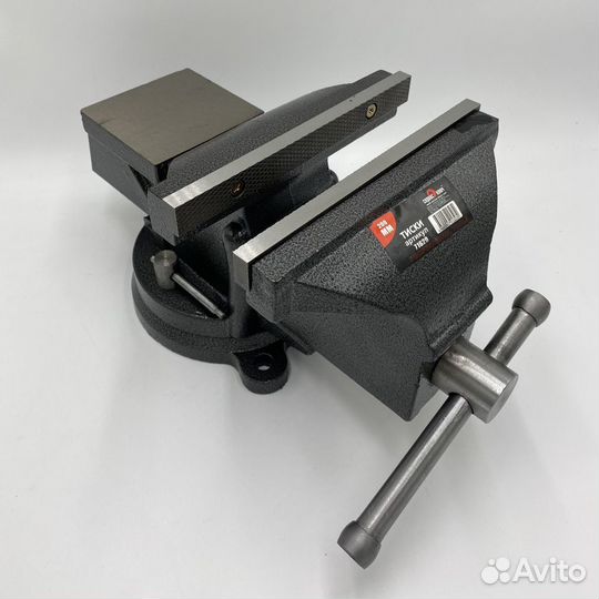 Тиски слесарные 200мм поворотные с наковальней Сер