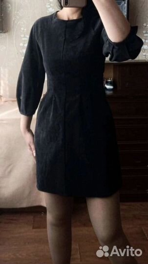 Платье Zara микровельвет 40-42 размер