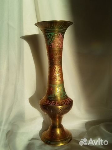 Ваза декоративная, Индия, латунь