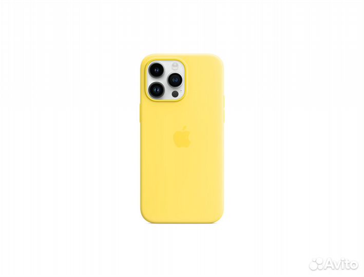 Чехол iPhone 14 Pro Silicone Case желтый