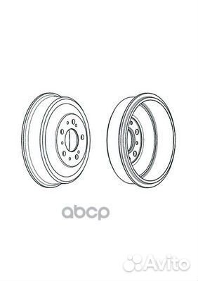 Барабан тормозной peugeot boxer/fiat ducato/CIT